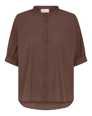 FRAU Palermo skjorte Top Coffee Quartz