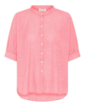 FRAU Palermo skjorte Top Hot Coral Stripe
