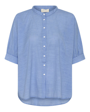 FRAU Palermo skjorte Top Medium Blue Stripe