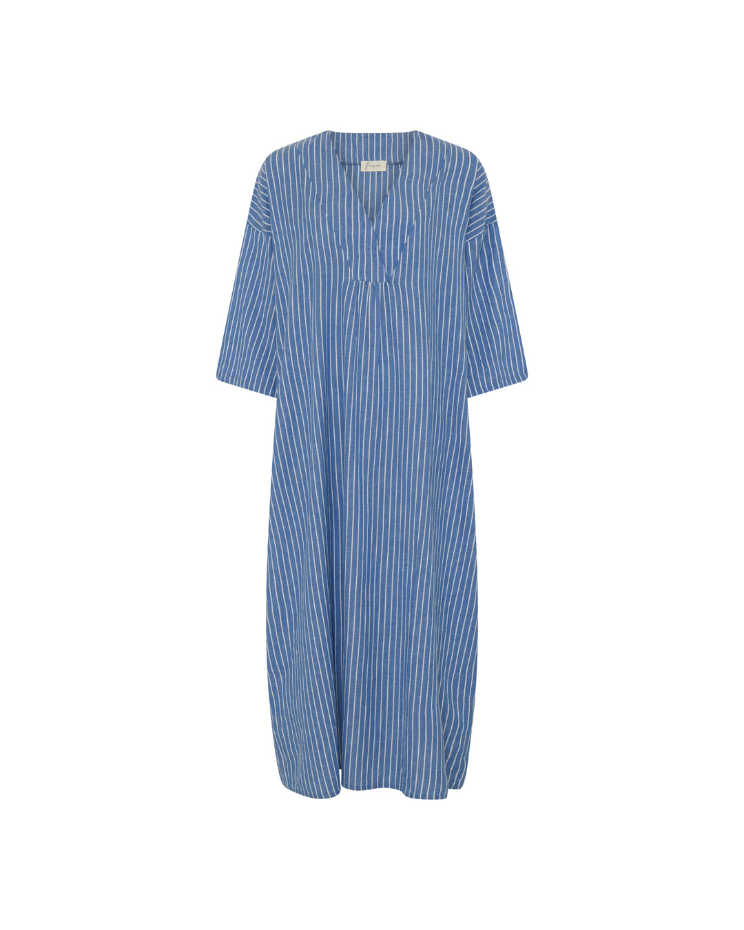 FRAU Palma kjole Dress Wide medium blue stripe