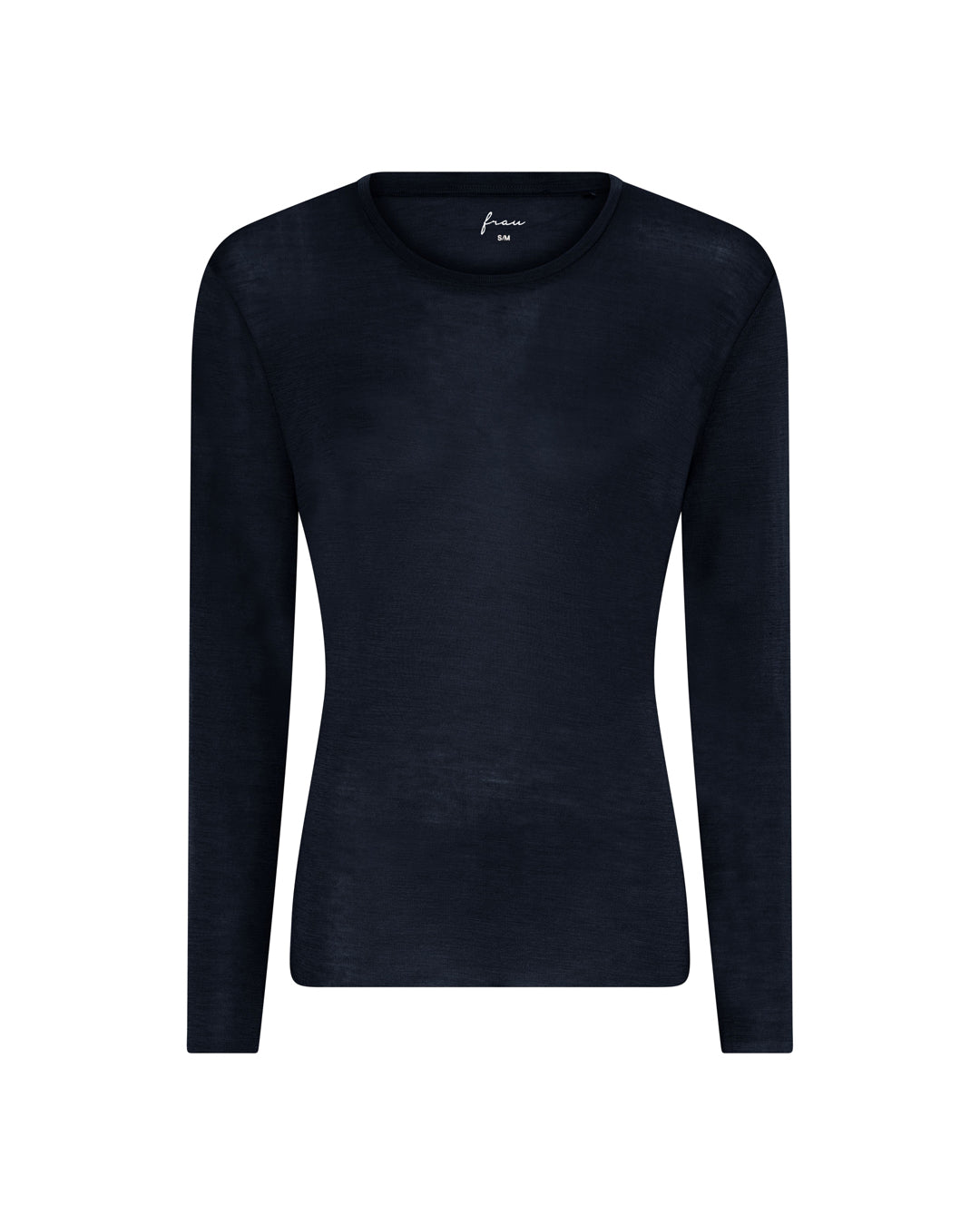 FRAU Panama wool ls loose top Top Dark Navy