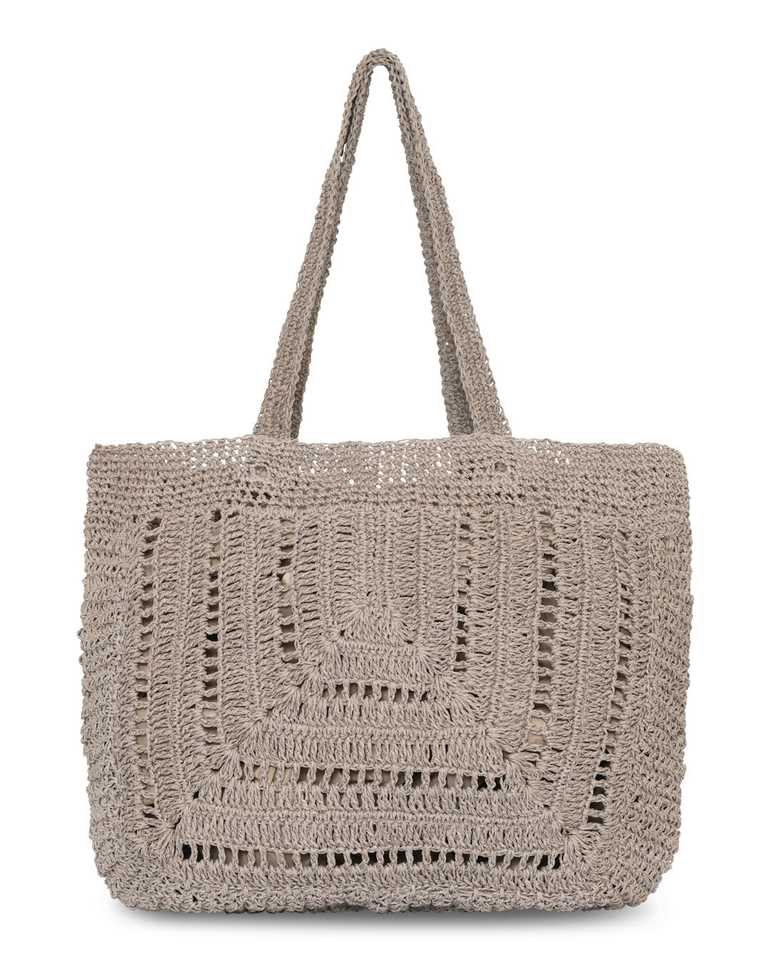 FRAU Riga raffia taske lille Bag Grey