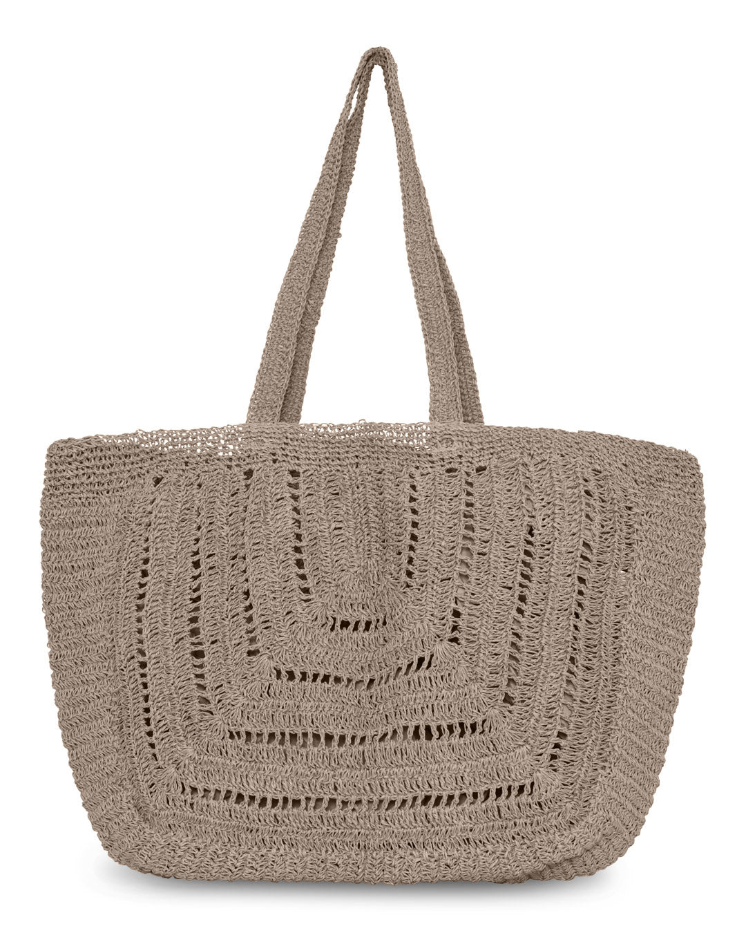 FRAU Riga raffia taske stor Bag Grey