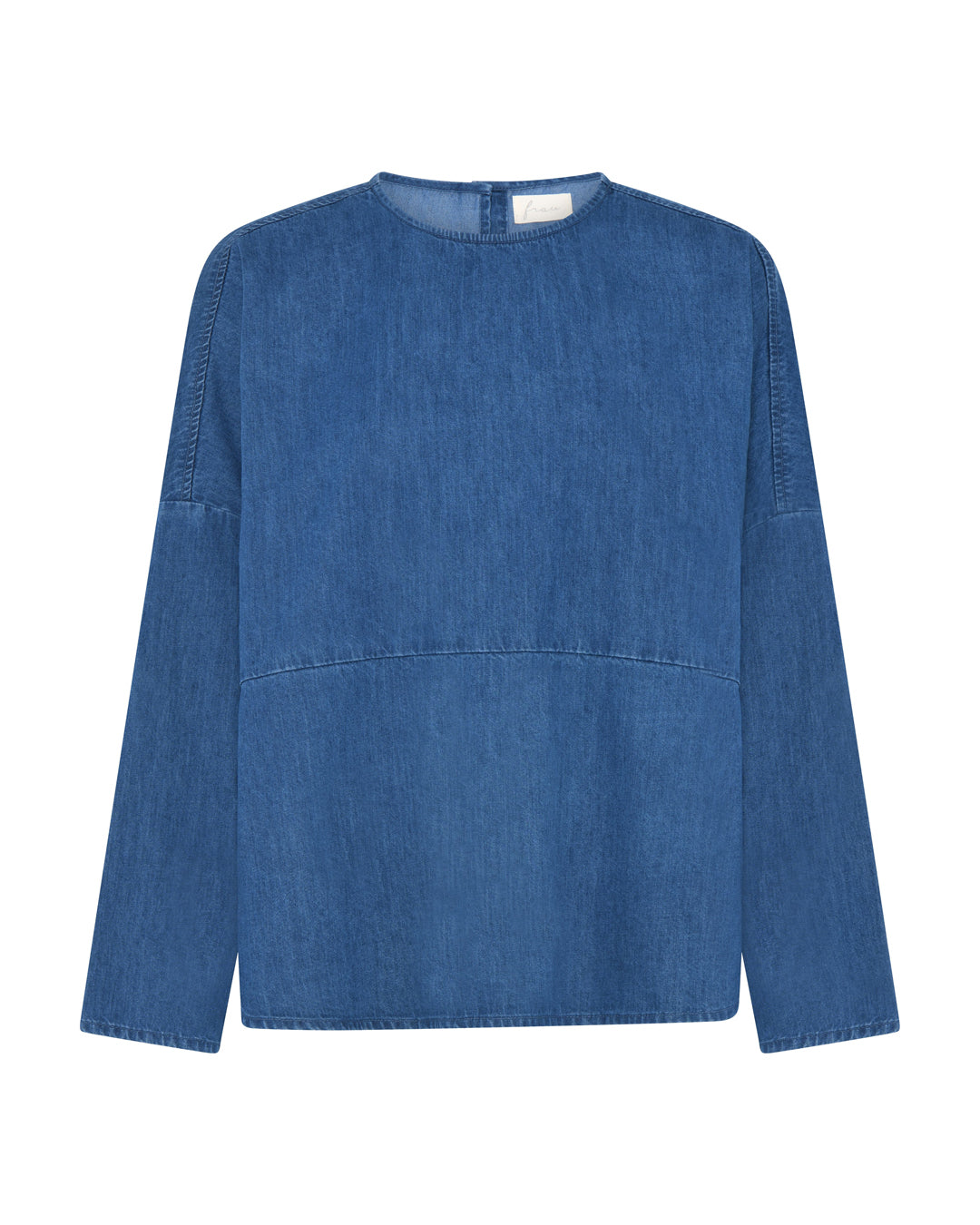 FRAU Romeo denim top Top Clear blue denim