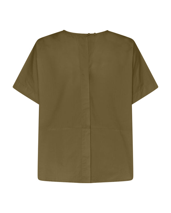 FRAU Rome top Top Military Olive