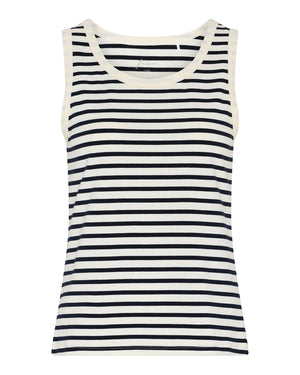 FRAU San Diego tank top Top Dark Navy Stripe