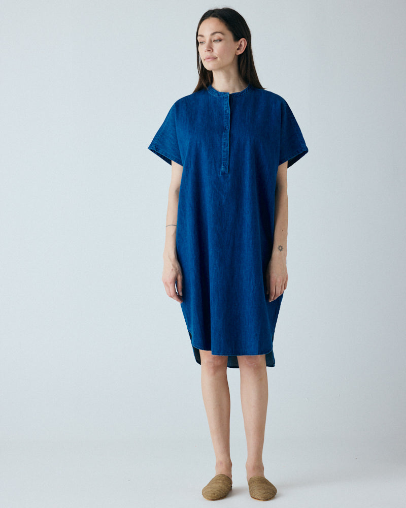 FRAU Seoul denim kjole Dress Clear blue denim