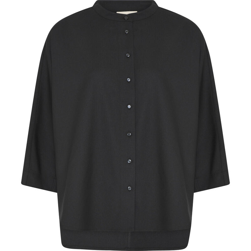 FRAU Seoul elegant kort skjorte Shirt Black