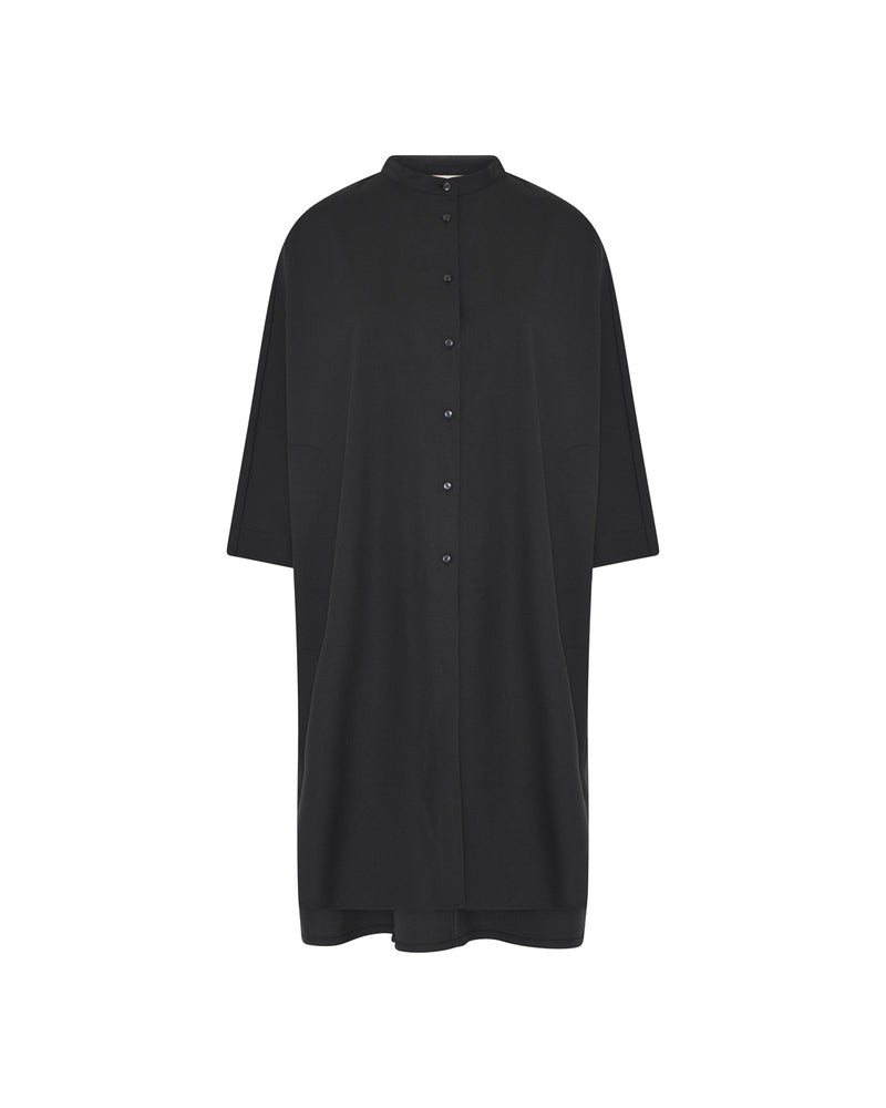 FRAU Seoul elegant lang skjorte Long shirt Black