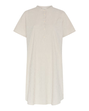 FRAU Seoul kjole Dress Tapioca Coffee Stripe