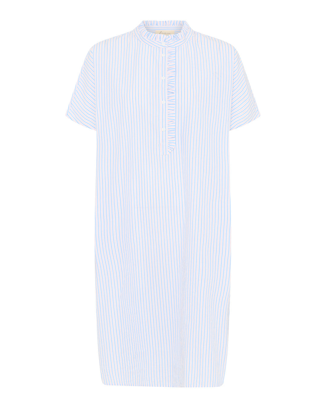 FRAU Seoul flæsekjole Dress Blue Cameo Stripe