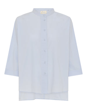 FRAU Seoul kort skjorte Shirt Halogen Blue