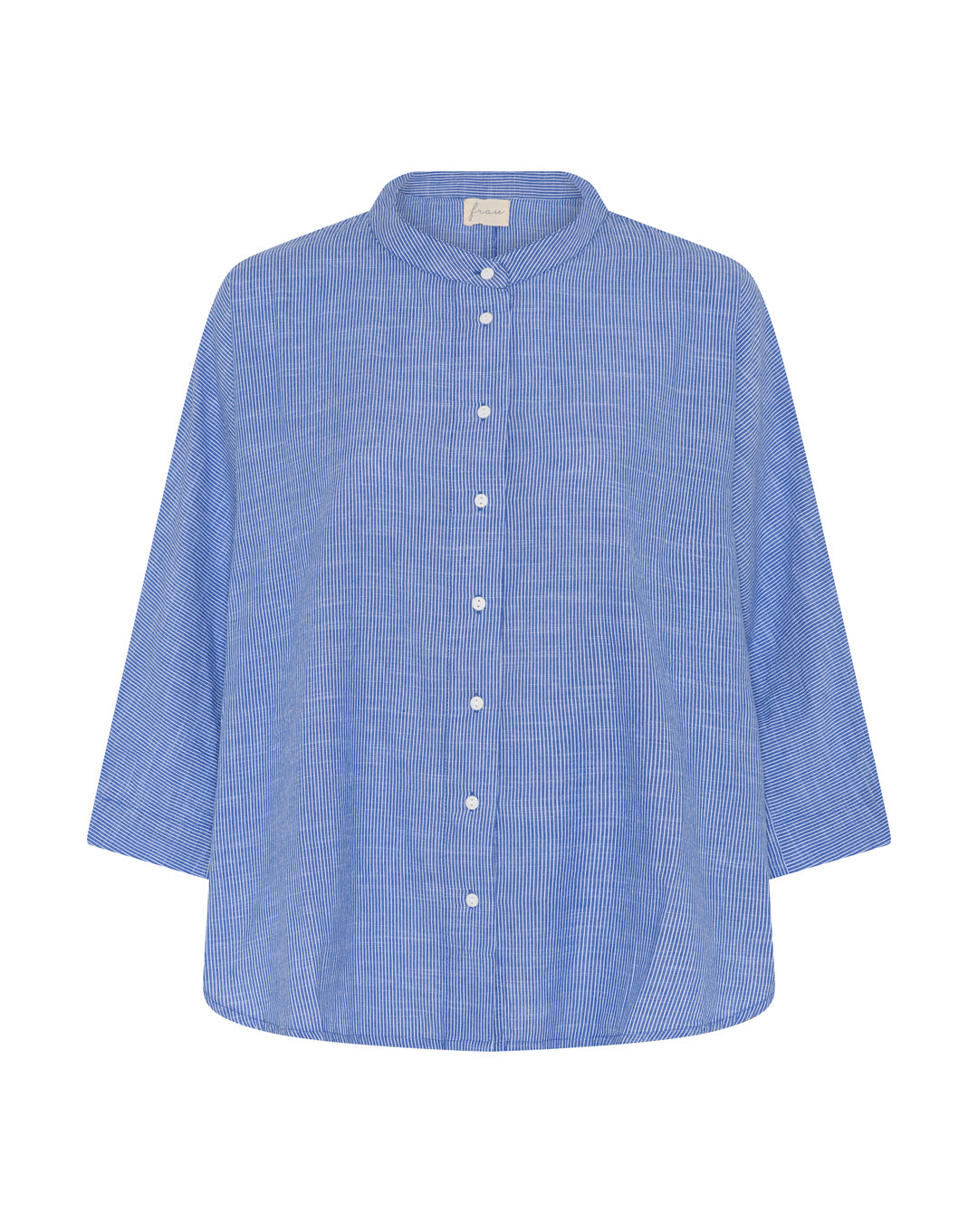 FRAU Seoul kort skjorte Shirt Medium Blue Stripe