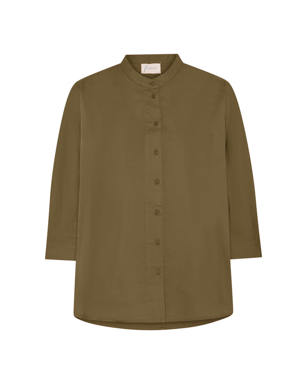 FRAU Seoul kort skjorte Shirt Military Olive