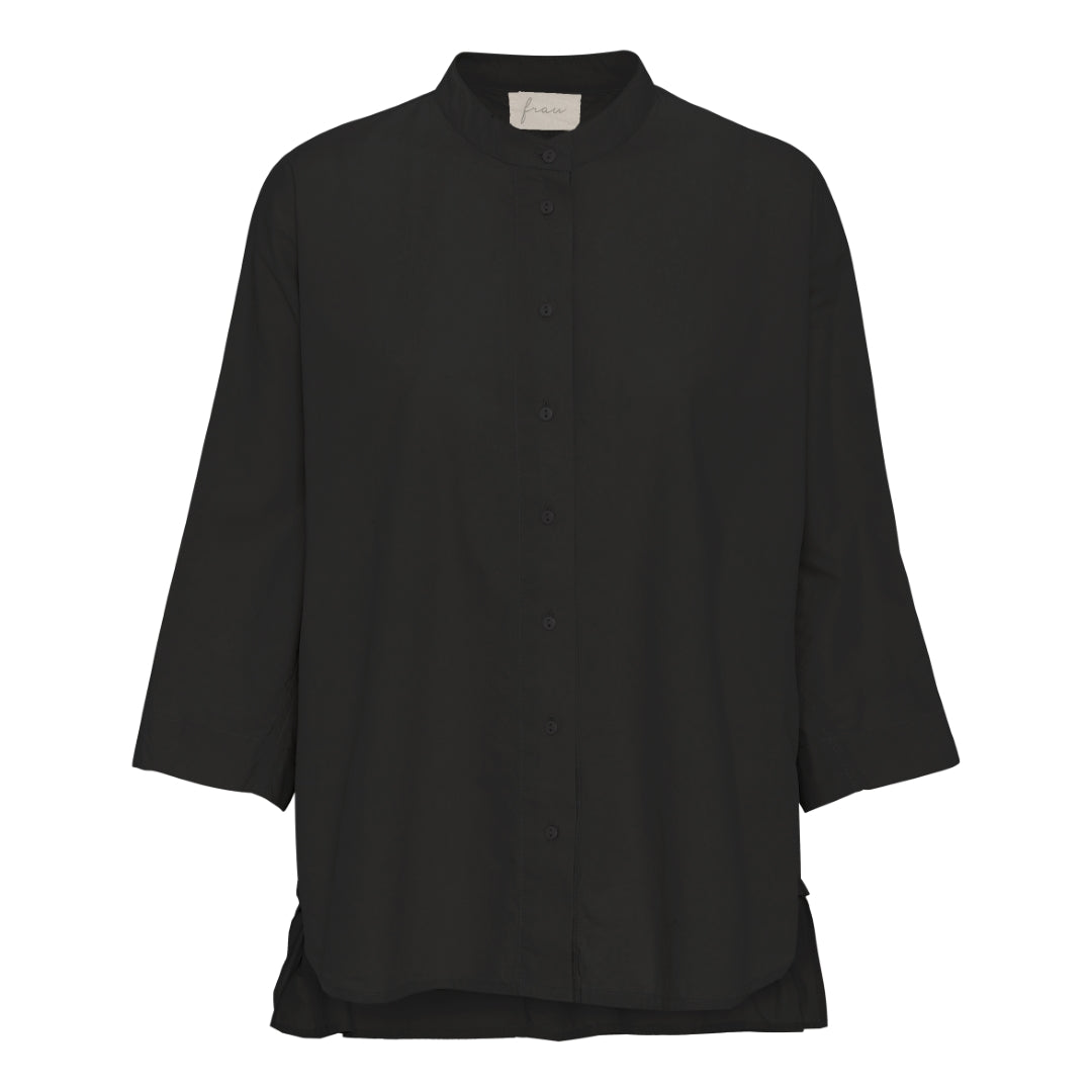 FRAU Seoul kort skjorte aw Shirt Black
