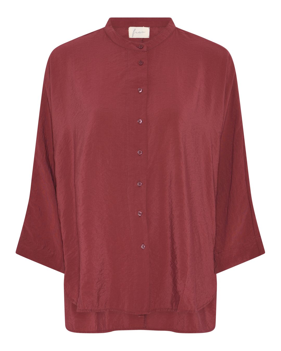 FRAU Seoul kort viscose skjorte Shirt Rose Brown