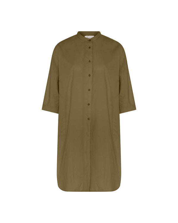 FRAU Seoul lang skjorte Long shirt Military Olive