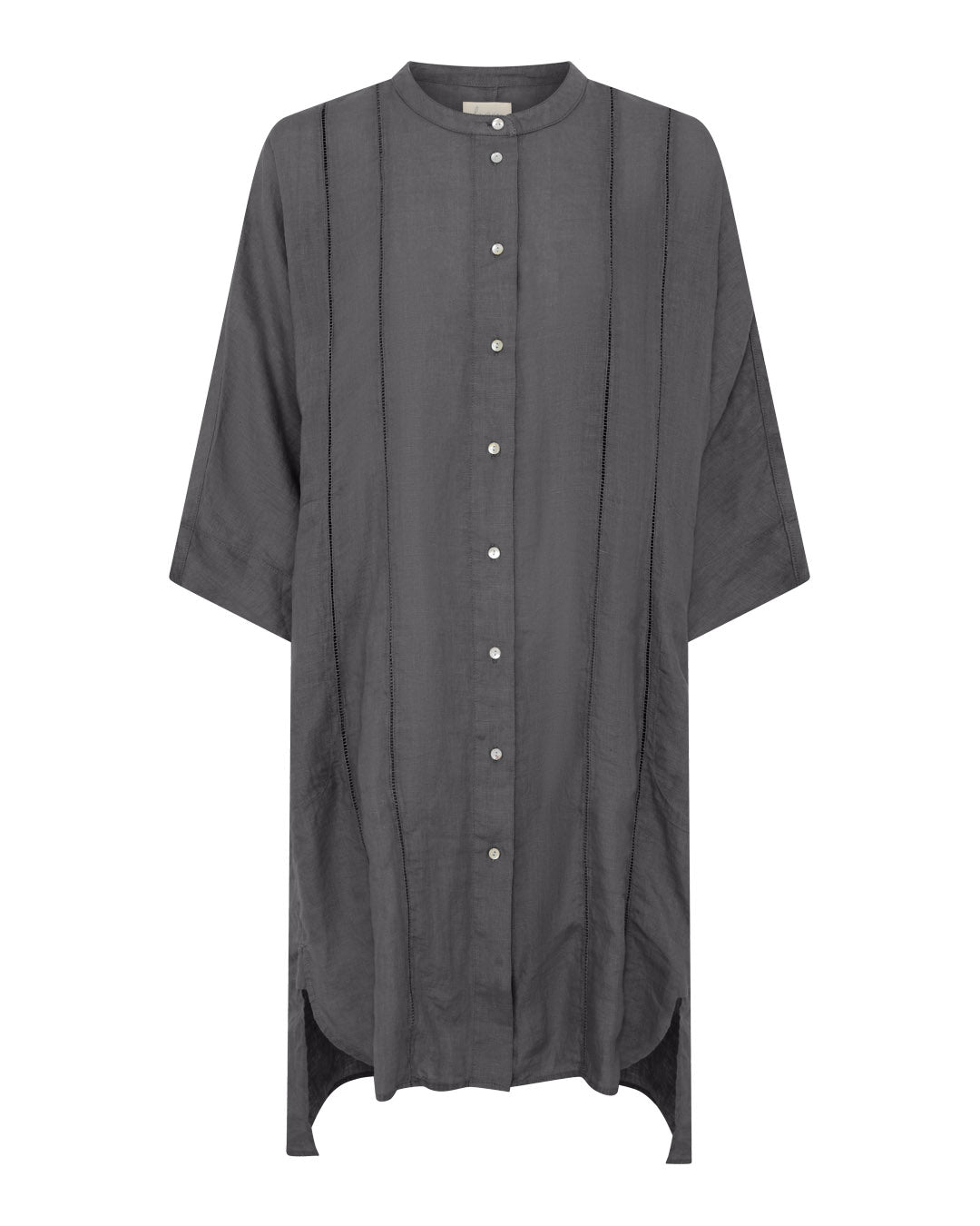 FRAU Seoul lang skjorte i 100% hør Shirt Beluga
