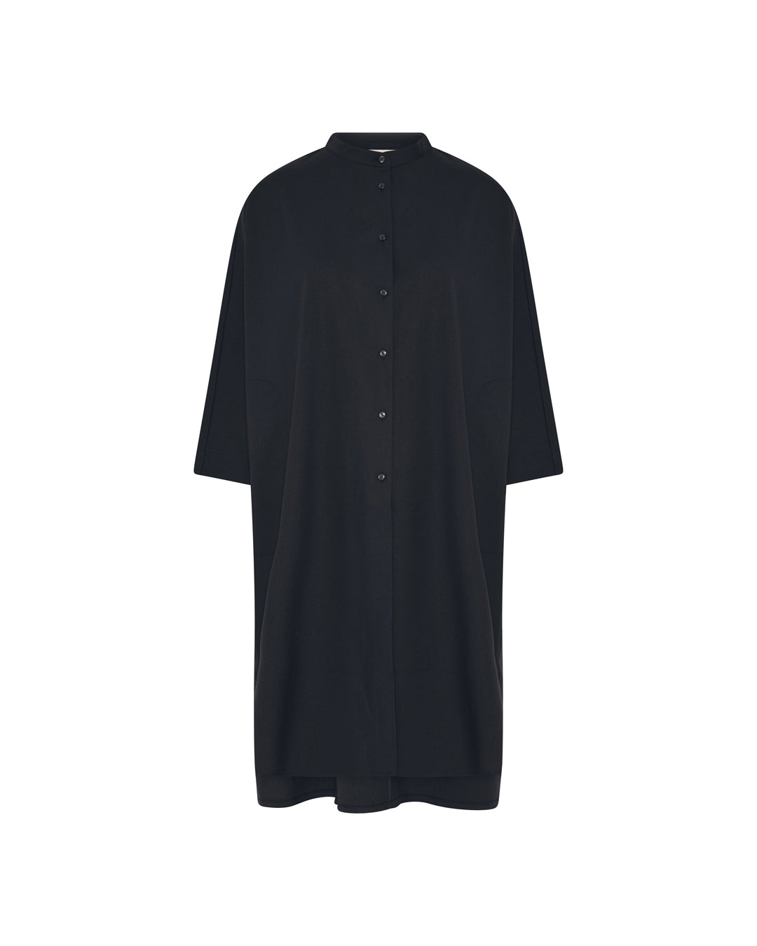 FRAU Seoul lang uldskjorte Long shirt Dark Navy