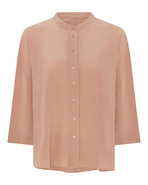 FRAU Seoul short silk crepe shirt Shirt Roebuck