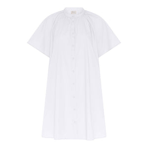 FRAU Siena kortærmet kjole Dress Bright White