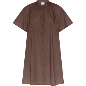 FRAU Siena kortærmet kjole Dress Coffee Quartz
