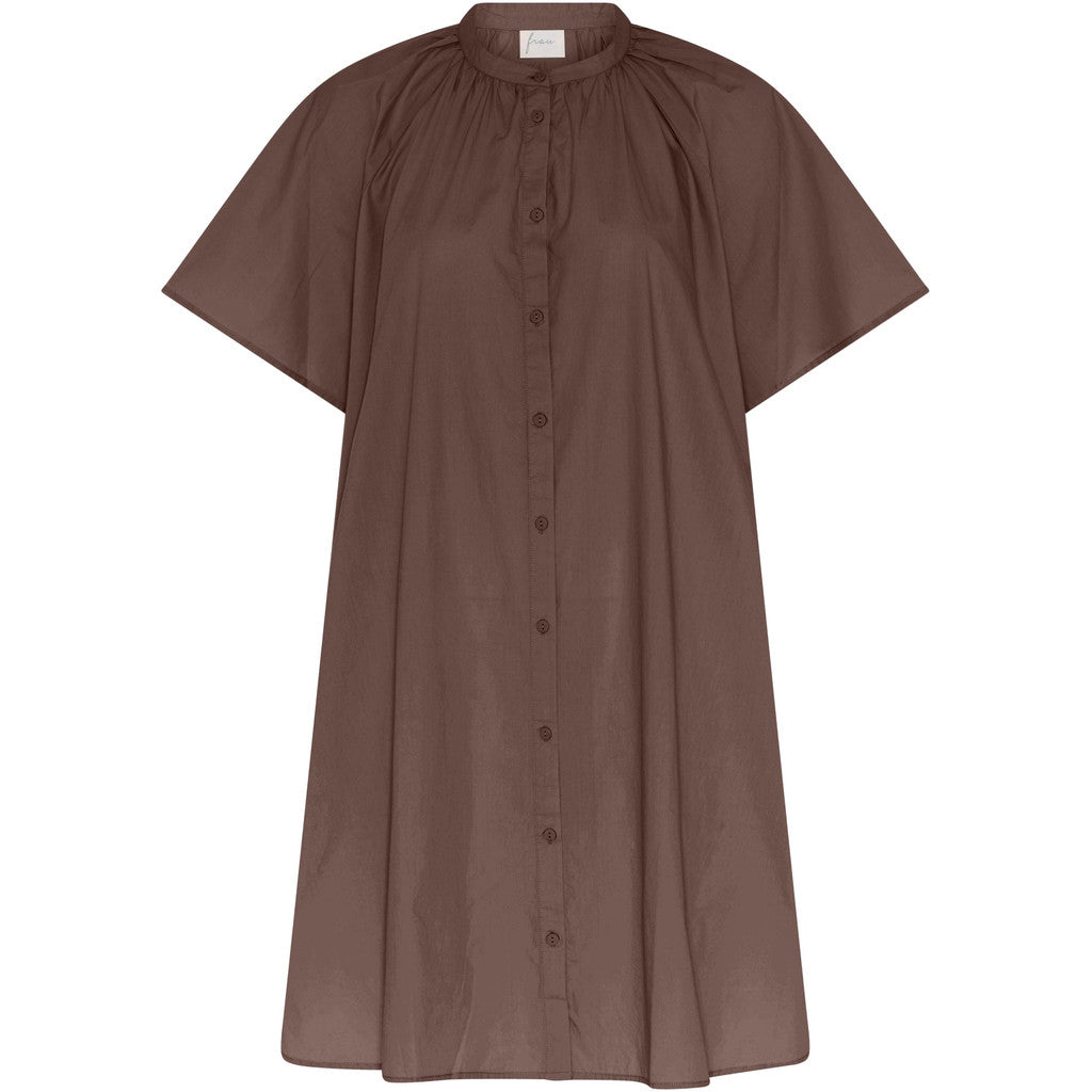 FRAU Siena kortærmet kjole Dress Coffee Quartz