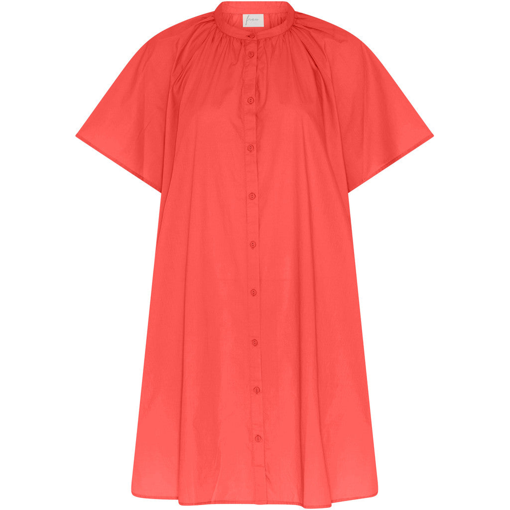 FRAU Siena kortærmet kjole Dress Hot Coral