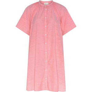 FRAU Siena kortærmet kjole Dress Hot Coral Stripe