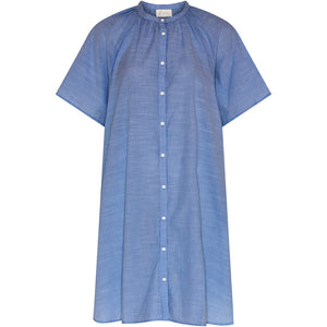 FRAU Siena kortærmet kjole Dress Medium Blue Stripe