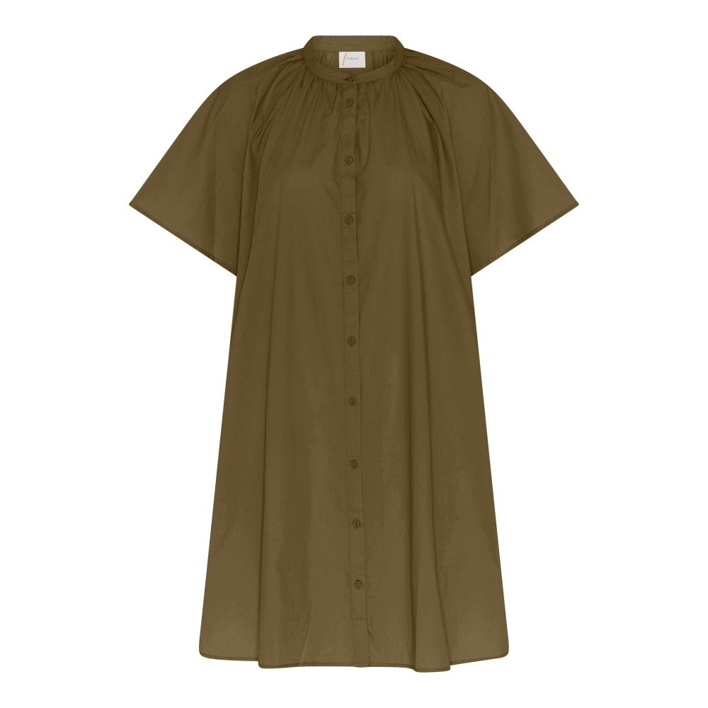 FRAU Siena kortærmet kjole Dress Military Olive