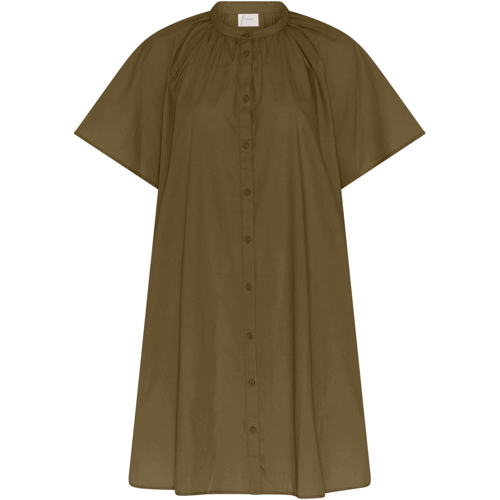 FRAU Siena kortærmet kjole Dress Military Olive