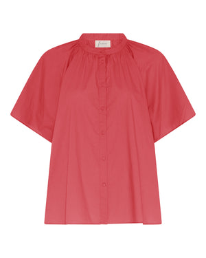 FRAU Siena kortærmet skjorte Shirt Garnet Rose