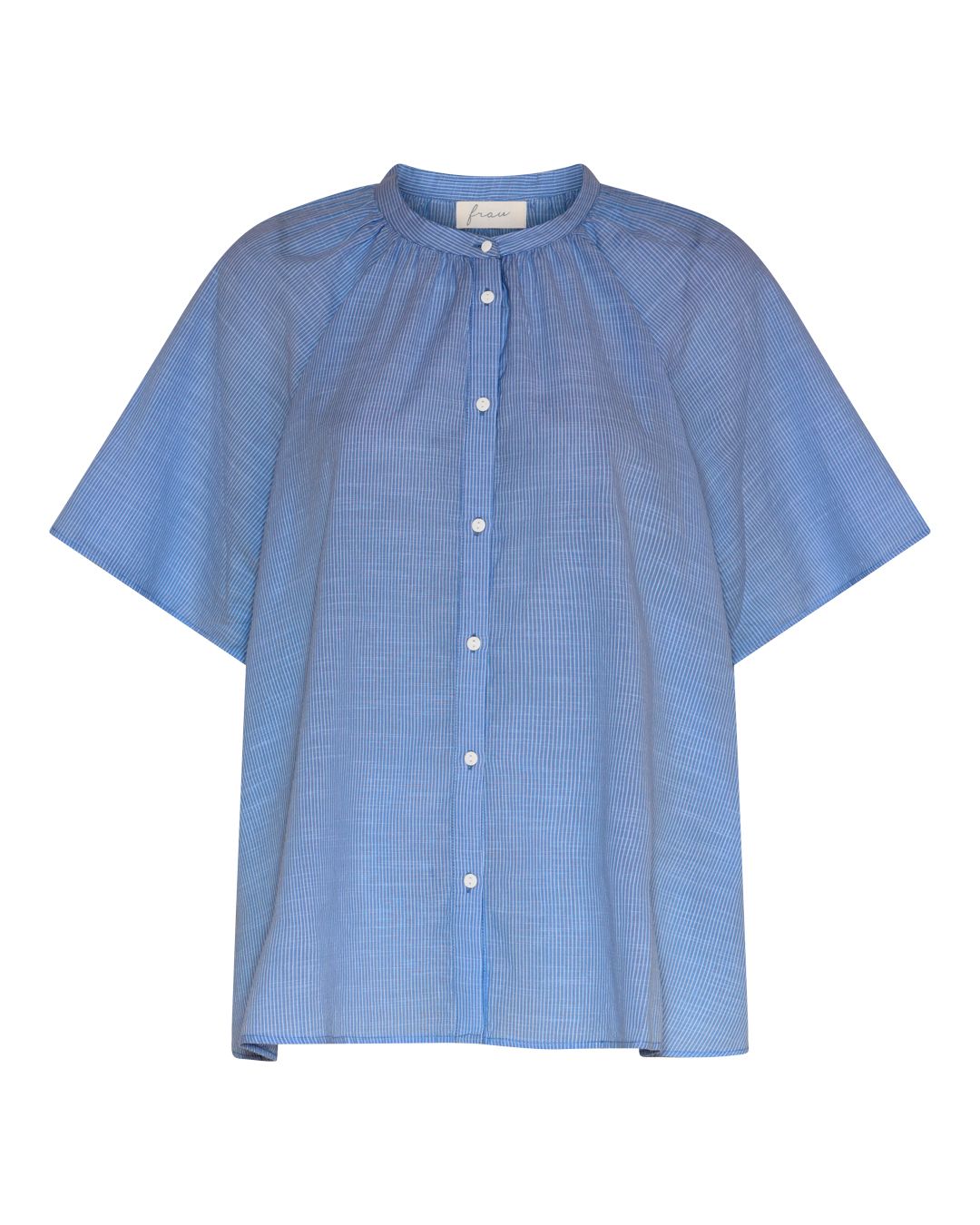 FRAU Siena kortærmet skjorte Shirt Medium Blue Stripe