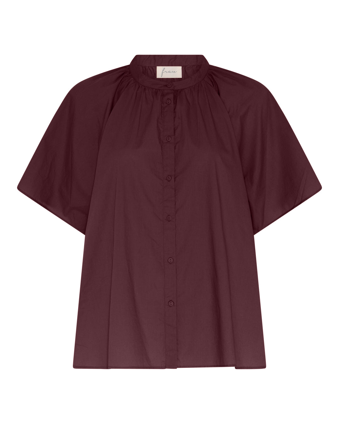 FRAU Siena kortærmet skjorte Shirt Red Mahogany