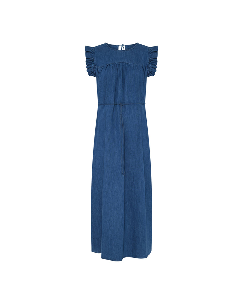 FRAU Stockholm denim kjole Dress Clear blue denim