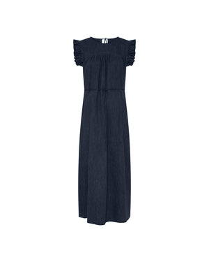 FRAU Stockholm denim kjole Dress Dark blue denim