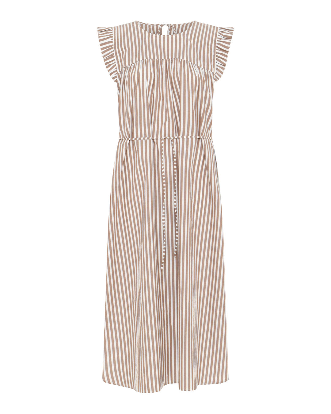 FRAU Stockholm dress Dress Coffee Wide Stripe