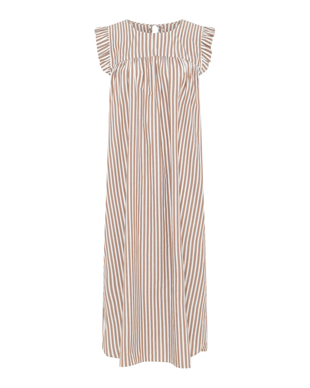 FRAU Stockholm dress Dress Coffee Wide Stripe