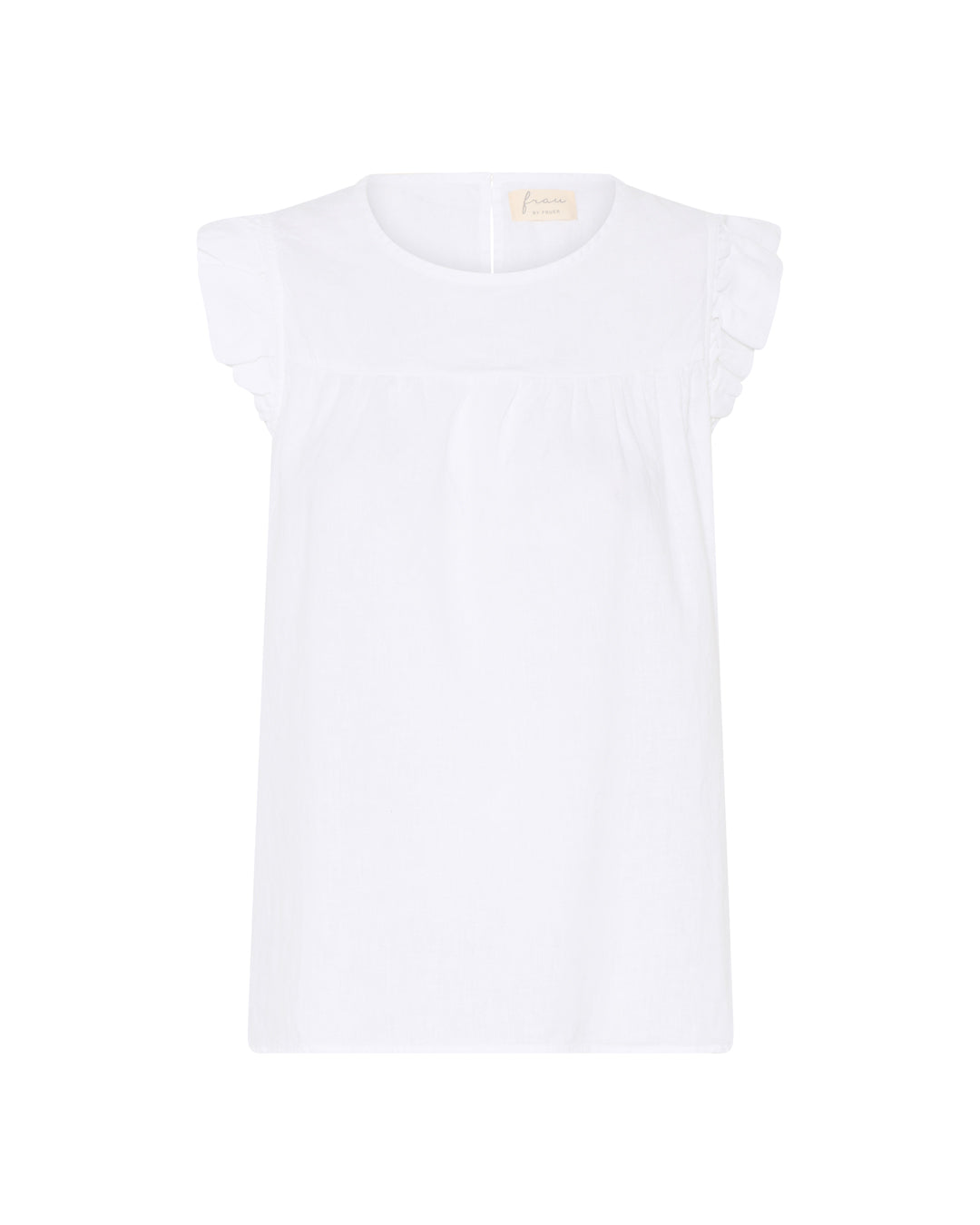 FRAU Stockholm hør top Top Bright White