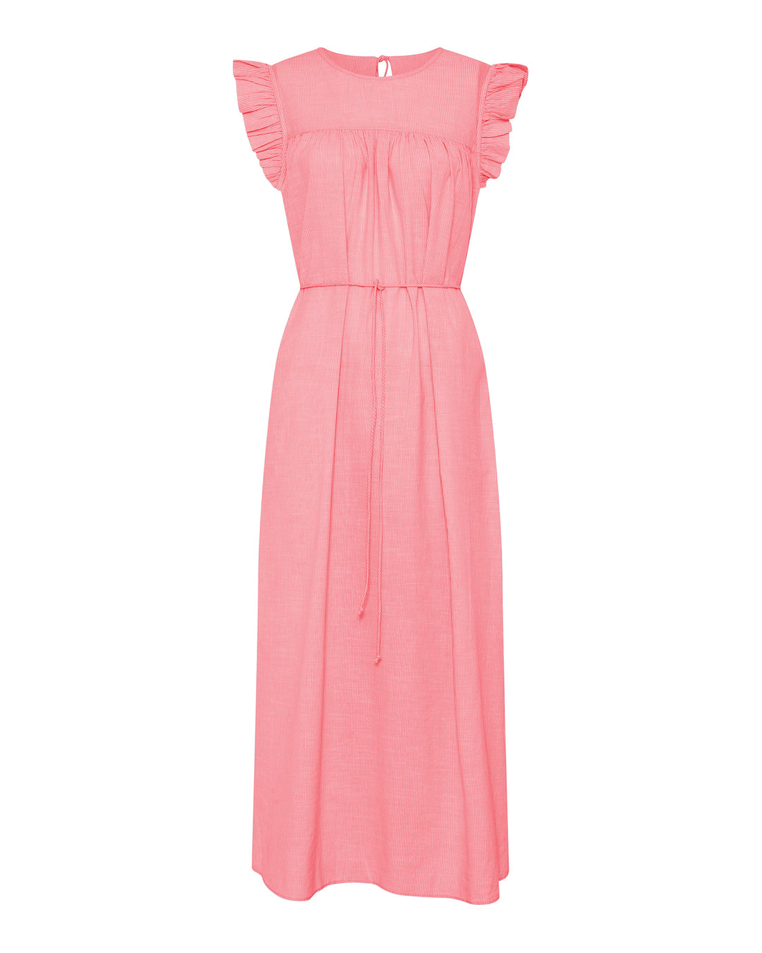 FRAU Stockholm kjole Dress Hot Coral Stripe