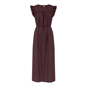 FRAU Stockholm kjole Dress Red Mahogany