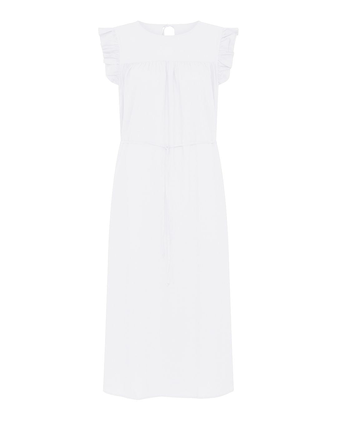 FRAU Stockholm linen kjole Dress Bright White