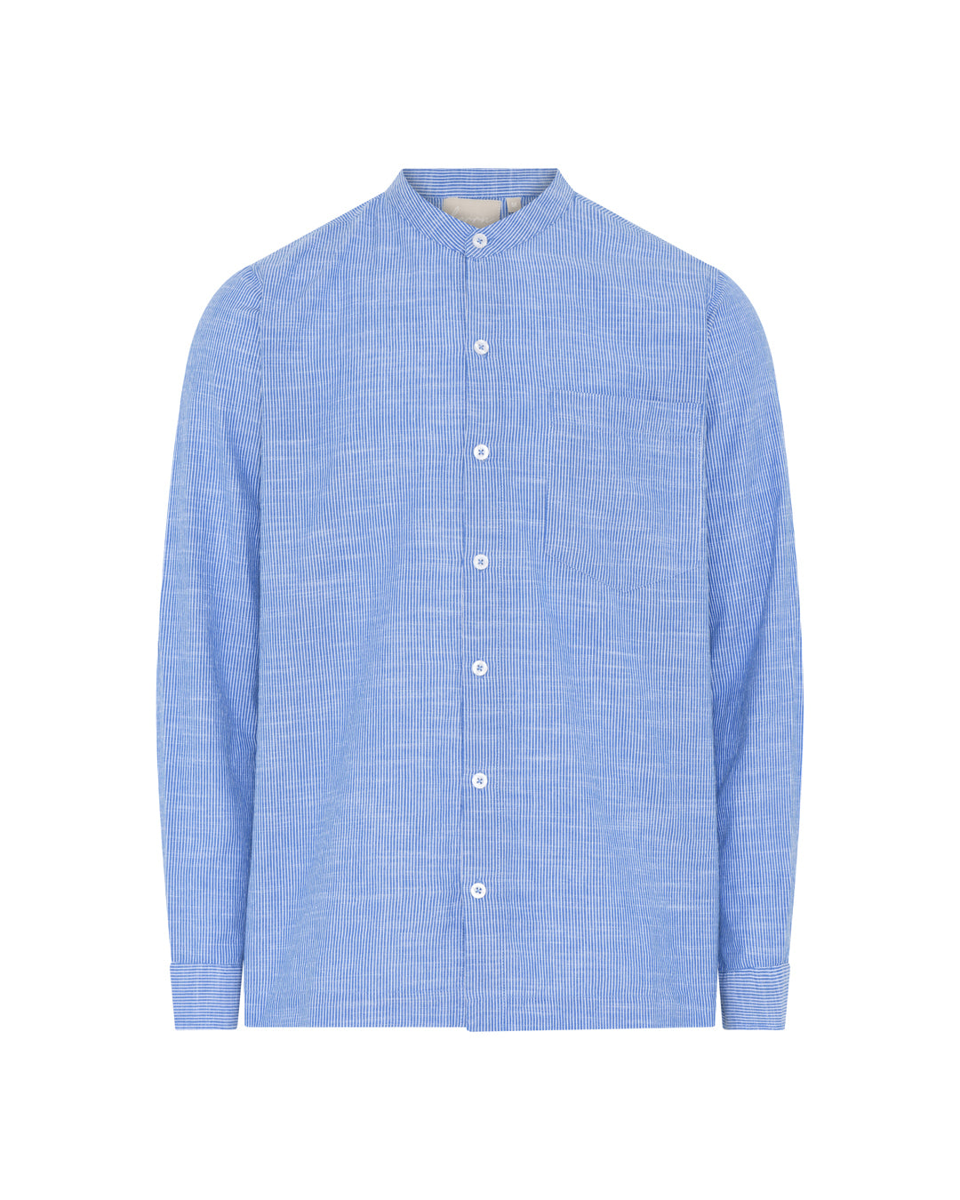 HERRN Suva langærmet herre skjorte Shirt Medium Blue Stripe