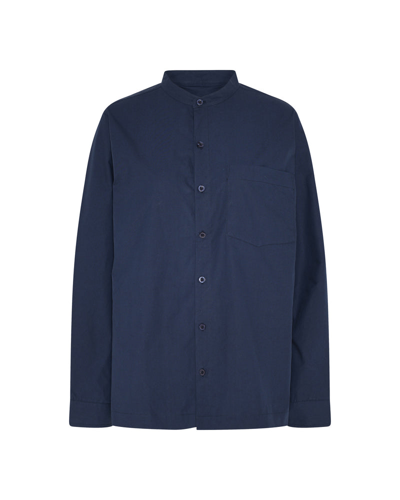 HERRN Suva langærmet herre skjorte Shirt Navy Blazer