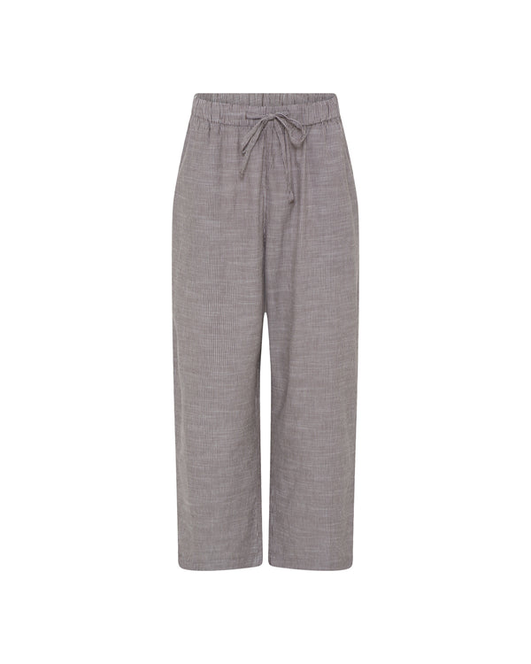 FRAU Sydney bukser lang Pant Coffee Quartz Stripe