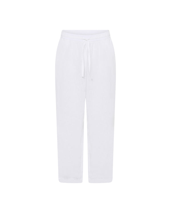 FRAU Sydney hør bukser lang Pant Bright White