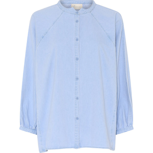 FRAU Tokyo denim skjorte Shirt Light blue denim