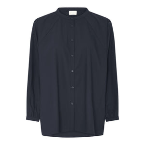 FRAU Tokyo light uld skjorte Shirt Dark Navy