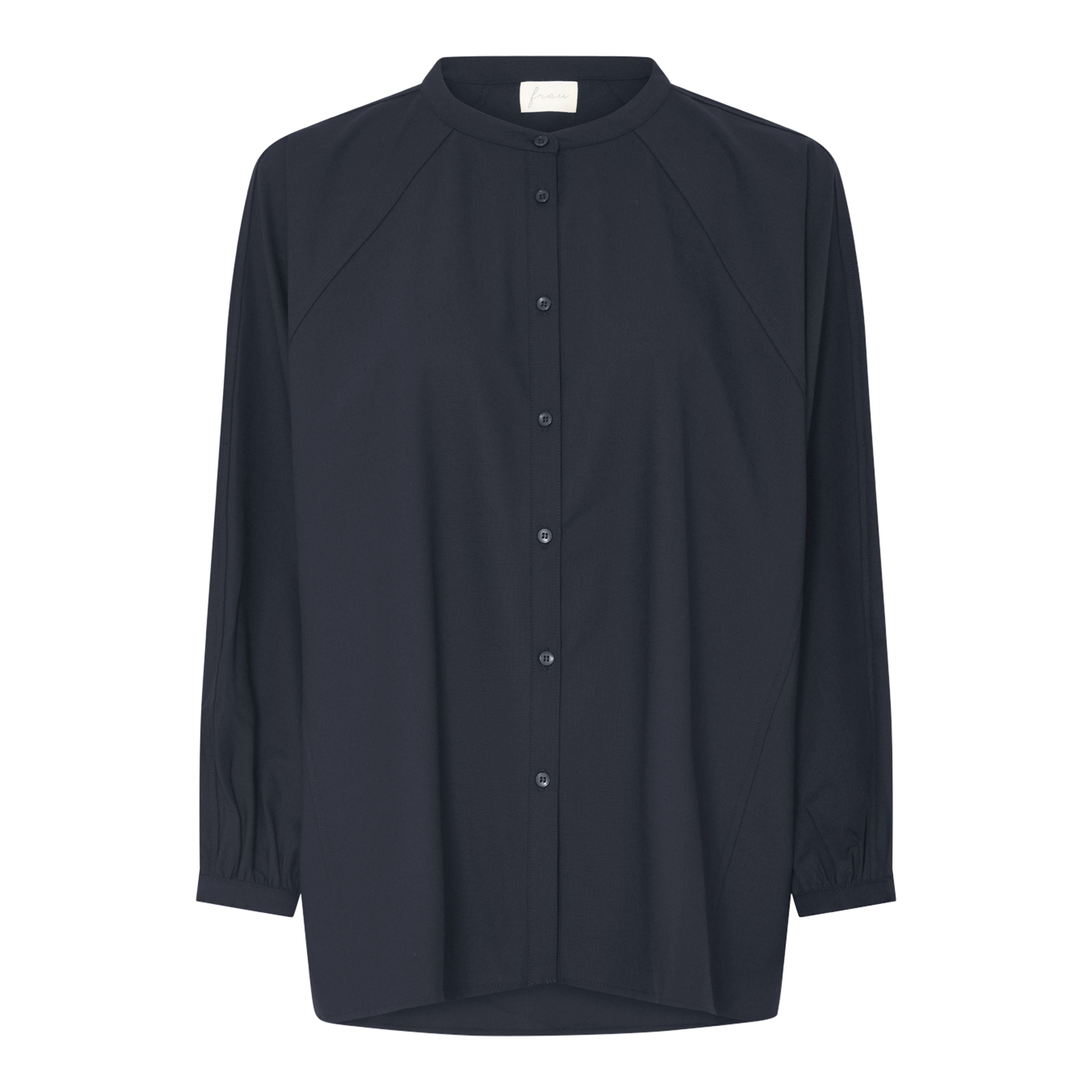 FRAU Tokyo light uld skjorte Shirt Dark Navy
